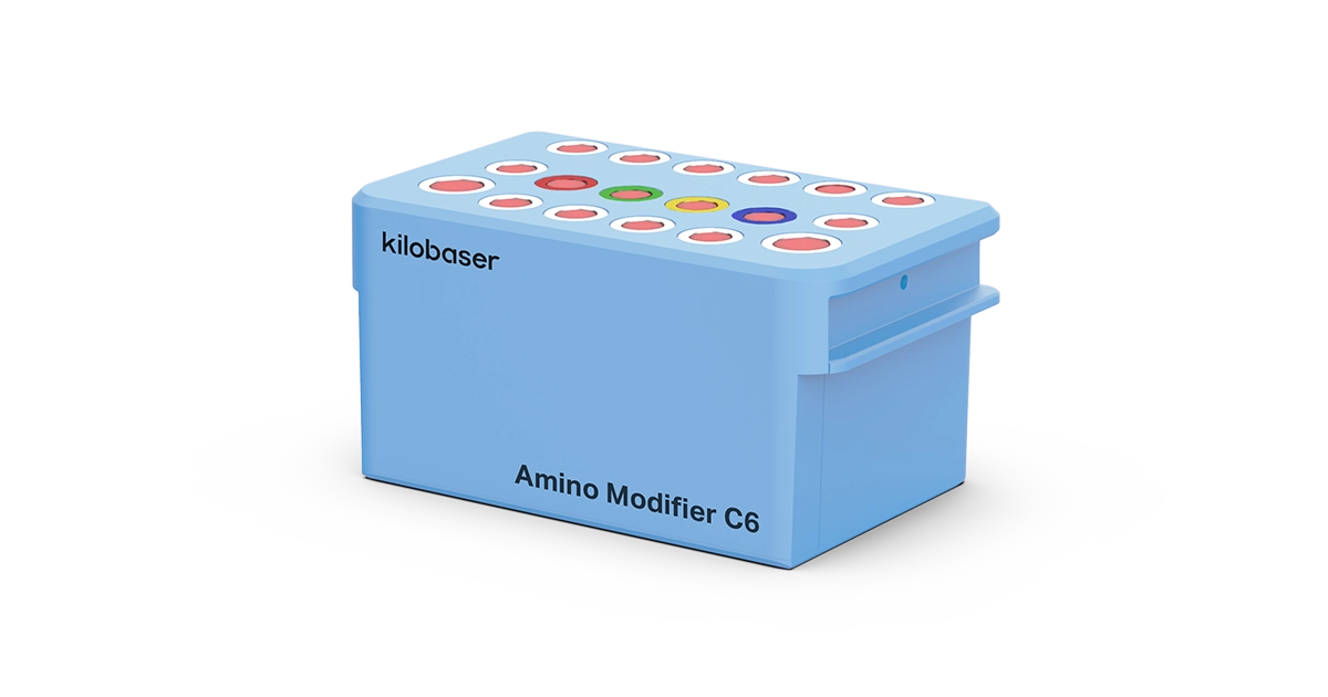Amino Modifier C6 DNA reagent cartridge for Kilobaser one-XT personal DNA & RNA synthesizer.